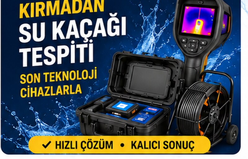 Termal kamera ile kırmadan su kaçağı tespiti